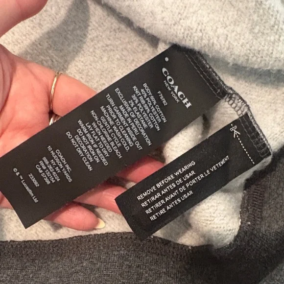 Coach Chewbacca Gray Graphic Sweater - Picture 7 of 8